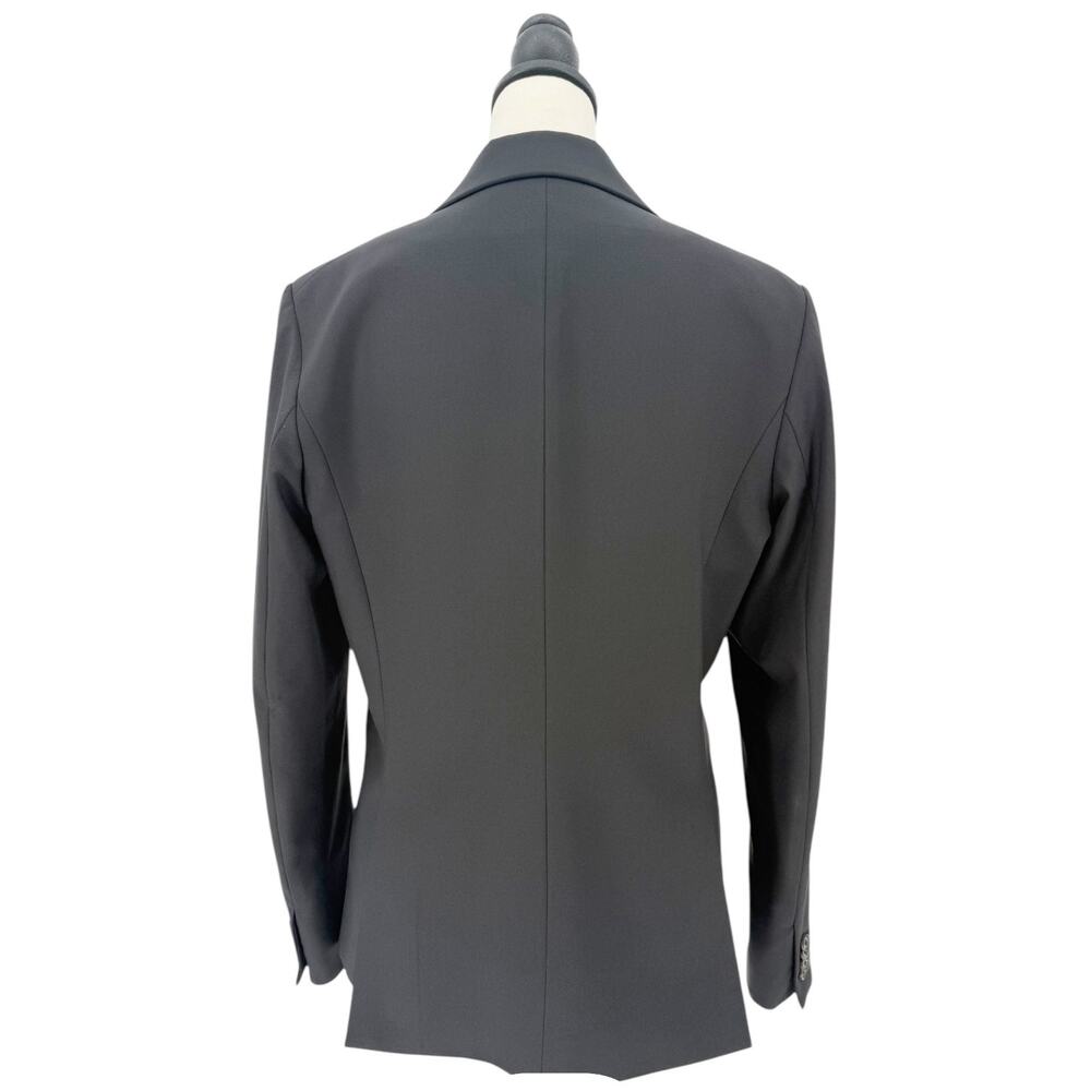 Veronica Beard Black Single-Button Tailored Blazer with Notch Lapel - Picture 10 of 14